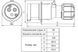 Вилка переносна UCombi 3P 16А IP 44 Vyl_per-ASC-3P(16A) фото 2